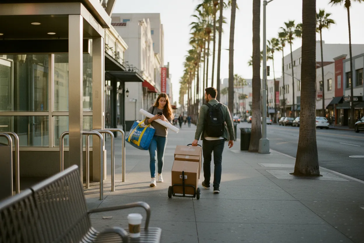 Practical city scene for LA IKEA Guide for Apartment Setup Shopping Trips