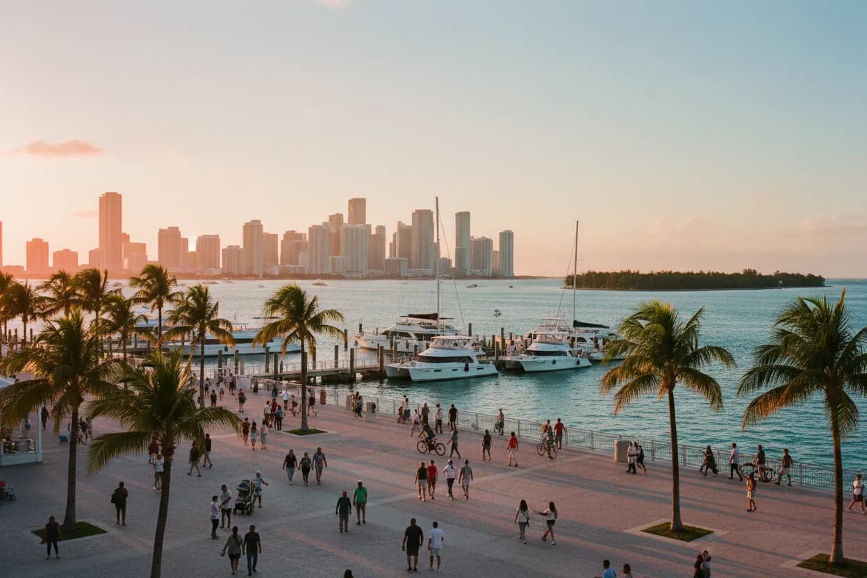 Realistic city scene for liberty island charter boat capsize: How to Navigate Miami Without Guessing
