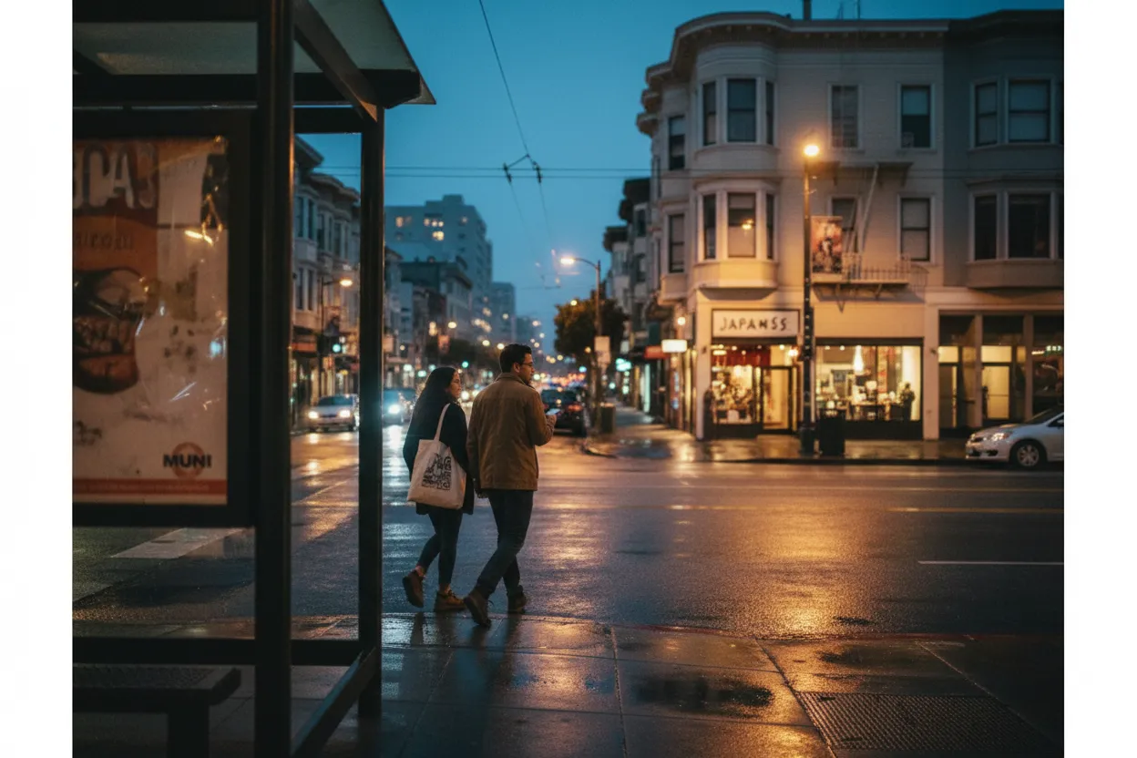 Practical city scene for SF Sushi Near Me for Weeknight Reservation Searches