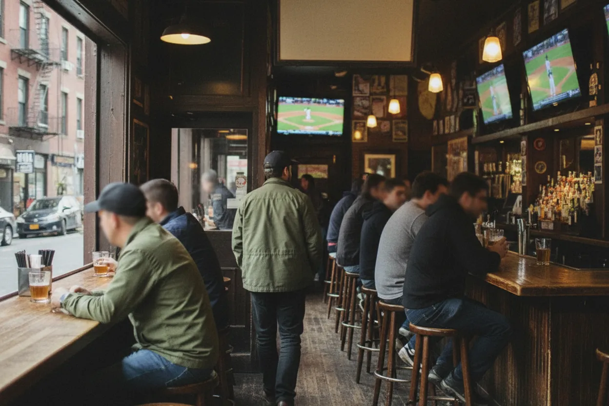 NYC experience scene for Cubs vs Pirates: A NYC Day-Game Baseball Lunch Route