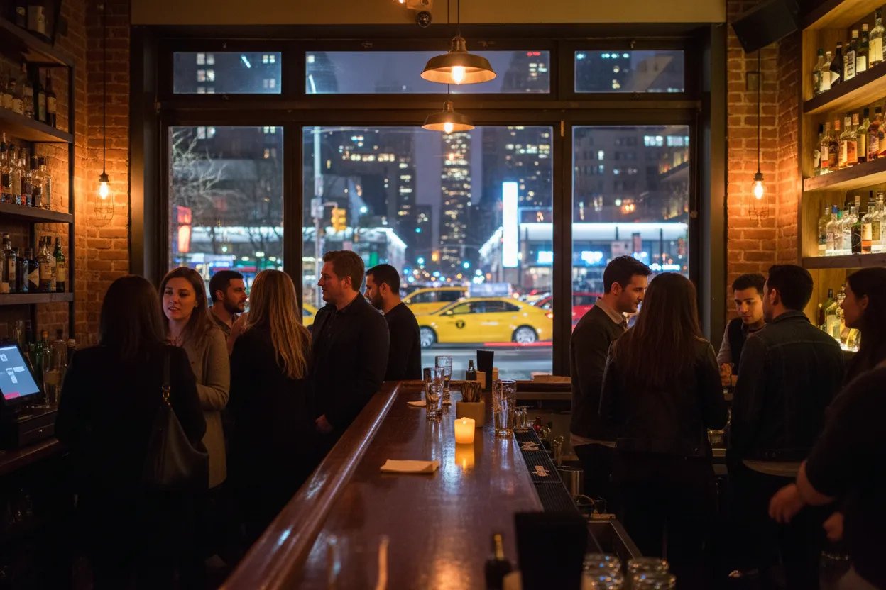 Realistic city scene for chicago vs santos laguna: A NYC Night Out With Backups