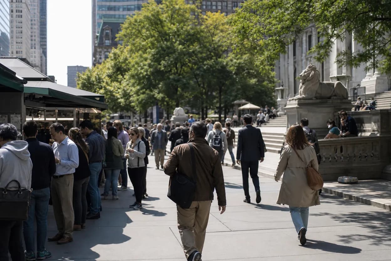 New York City experience scene for burger king whopper sales boost: NYC Fast Lunch Route