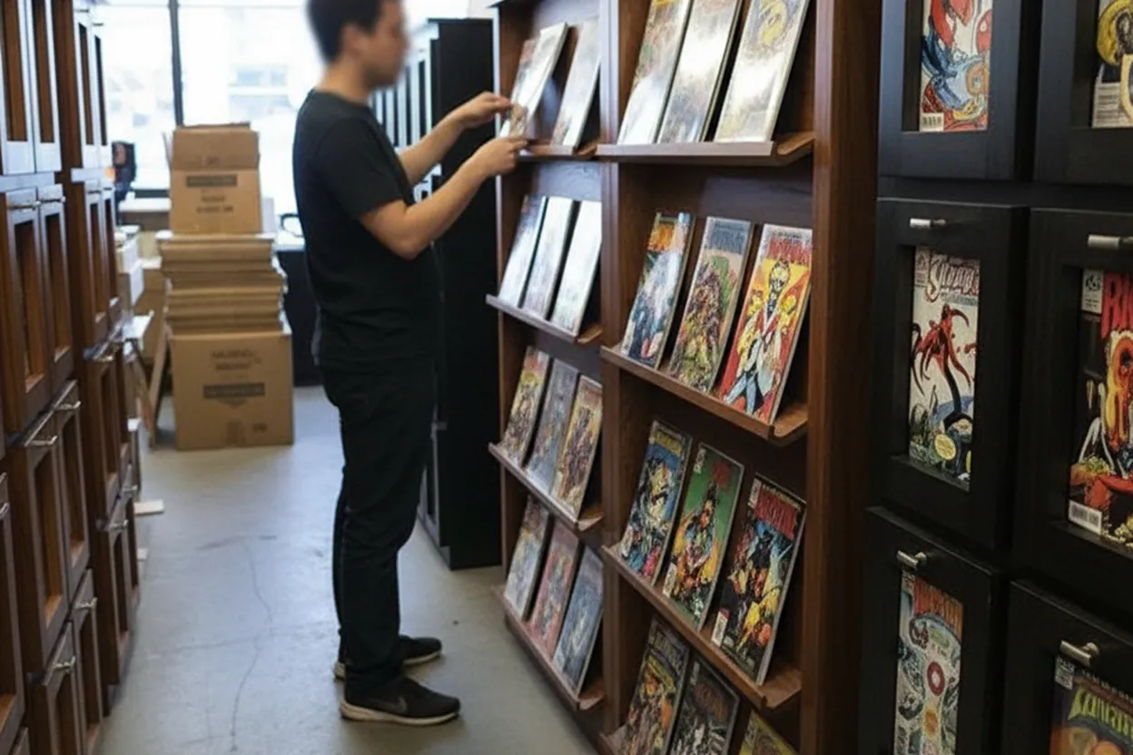 NYC experience scene for NYC Comic Book Shops with Rare Ghost Rider Issues and Collectibles