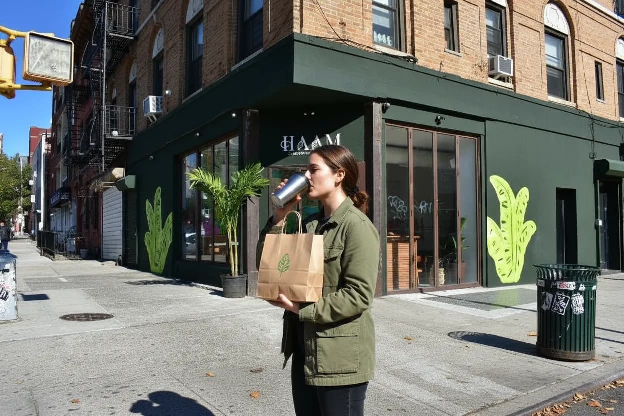 NYC experience scene for Pamela Anderson and NYC's Vegan Dining Scene: What to Explore