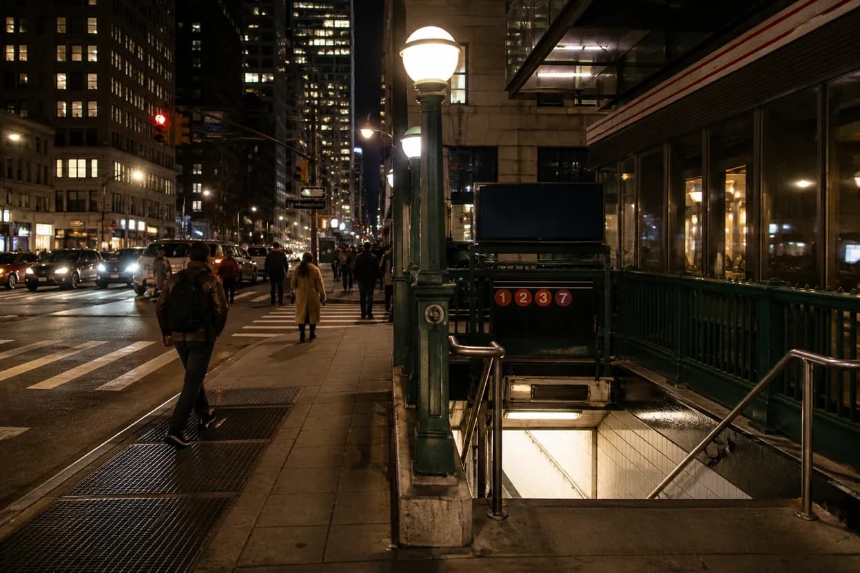 Realistic city scene for ja'seem reed: A NYC Night Out With Backups