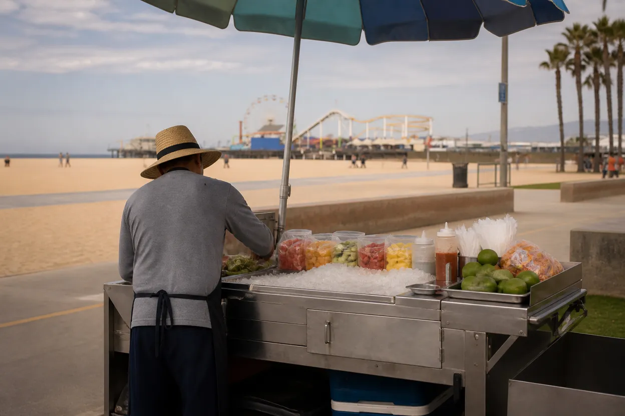 Editorial detail for harry jowsey Free Beach Workout Route In Santa Monica
