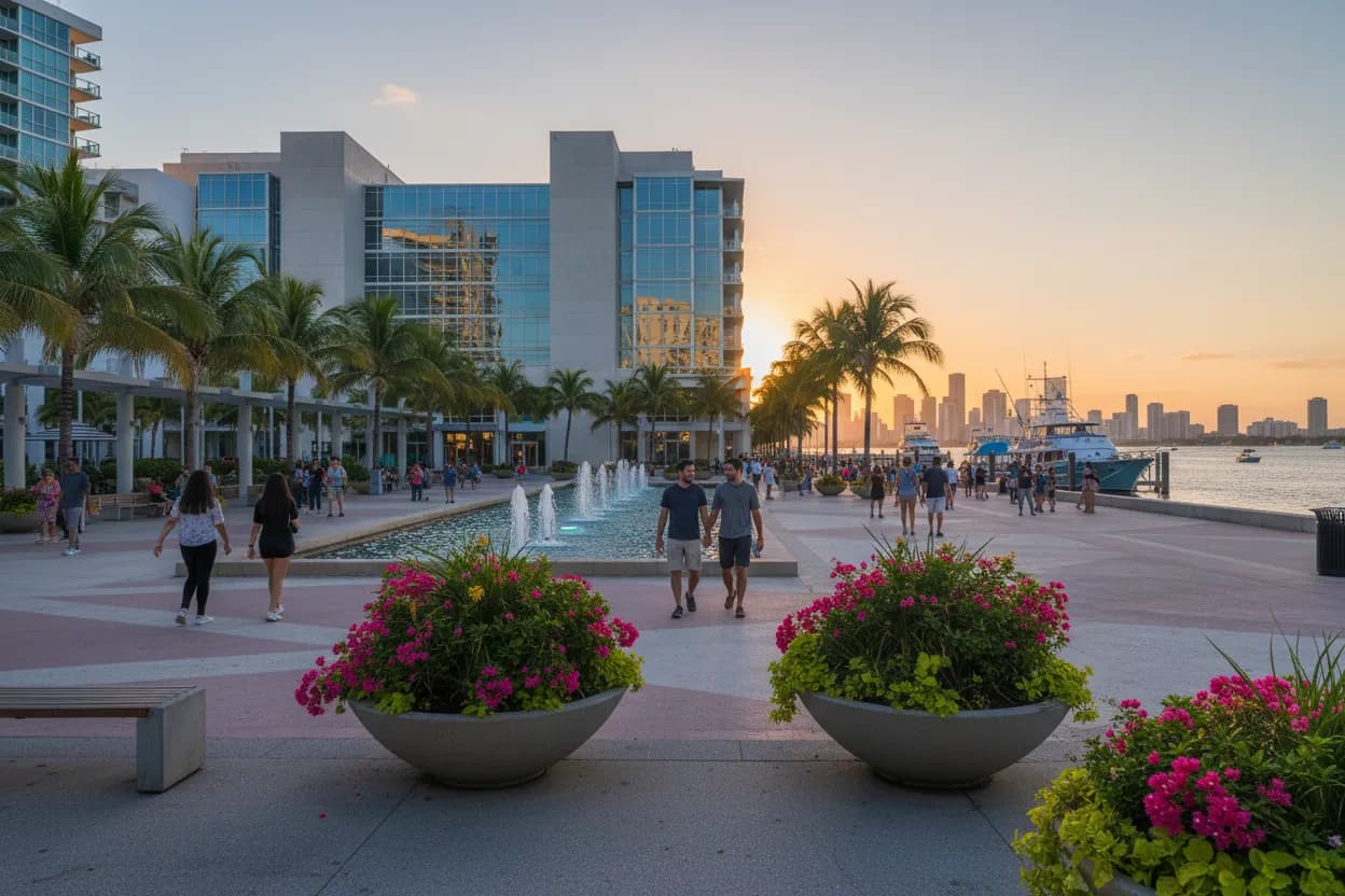 Realistic Miami scene for Miami Harbor Freight Near Me for Boat and Home Projects