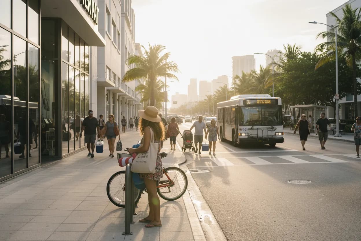 Realistic Miami scene for Miami Academy Sports Guide for Beach Gear and Outdoor Plans