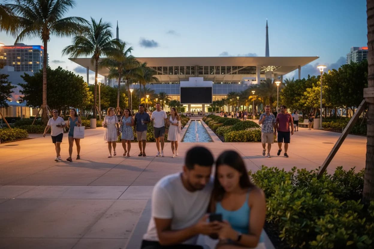 Realistic Miami scene for Miami Concerts Near Me Tonight: Last-Minute Search Guide