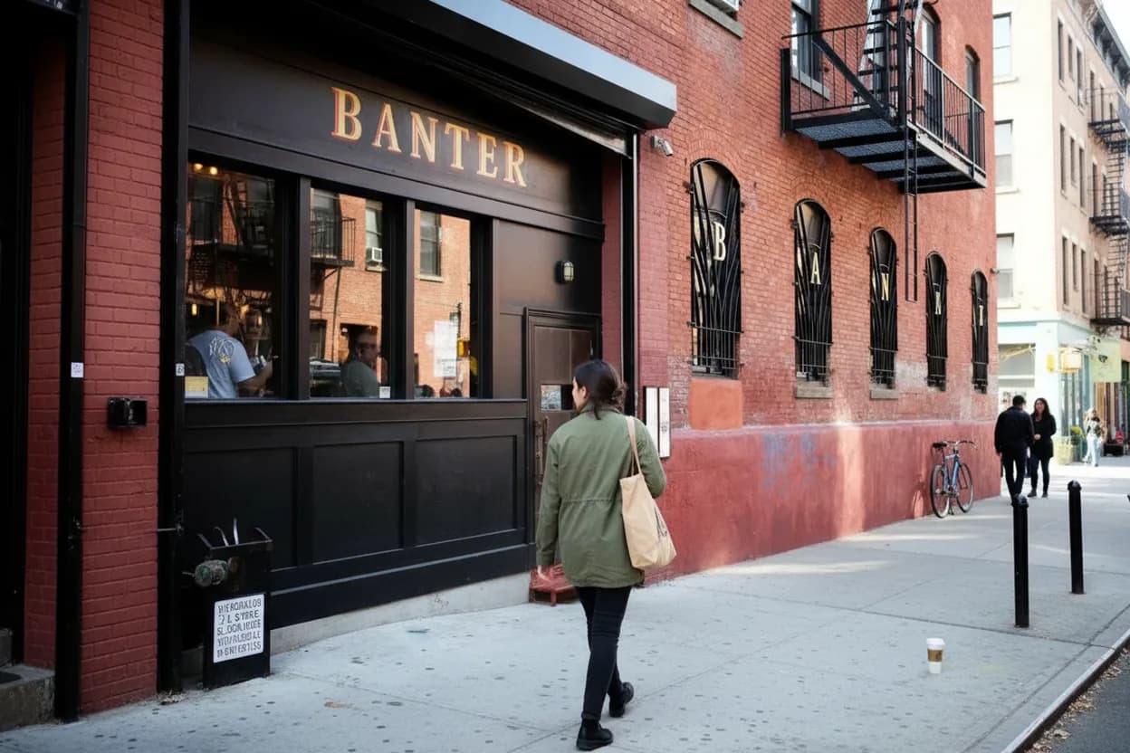 NYC experience scene for Banter Bar for Premier League Opening Weekend: A Williamsburg Morning Plan