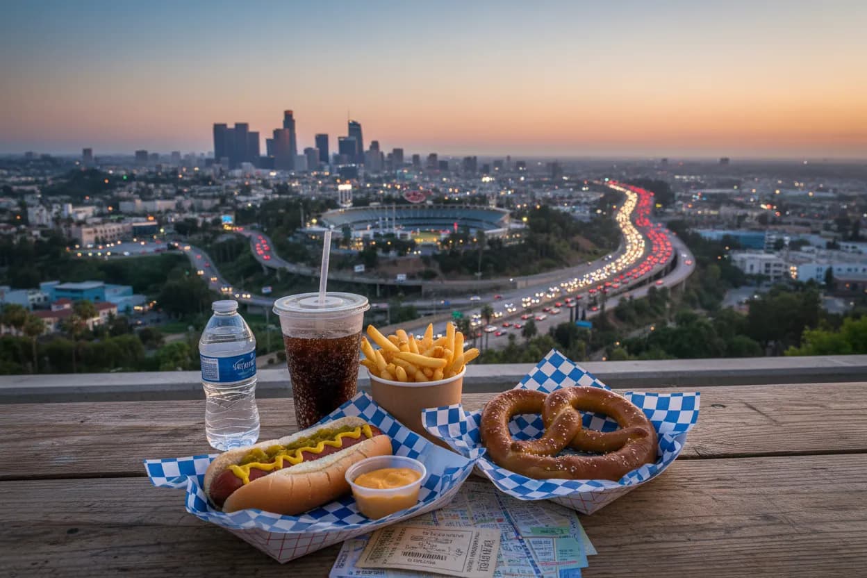 Realistic city scene for dodger game: A Beginner-Friendly Los Angeles Sports Route