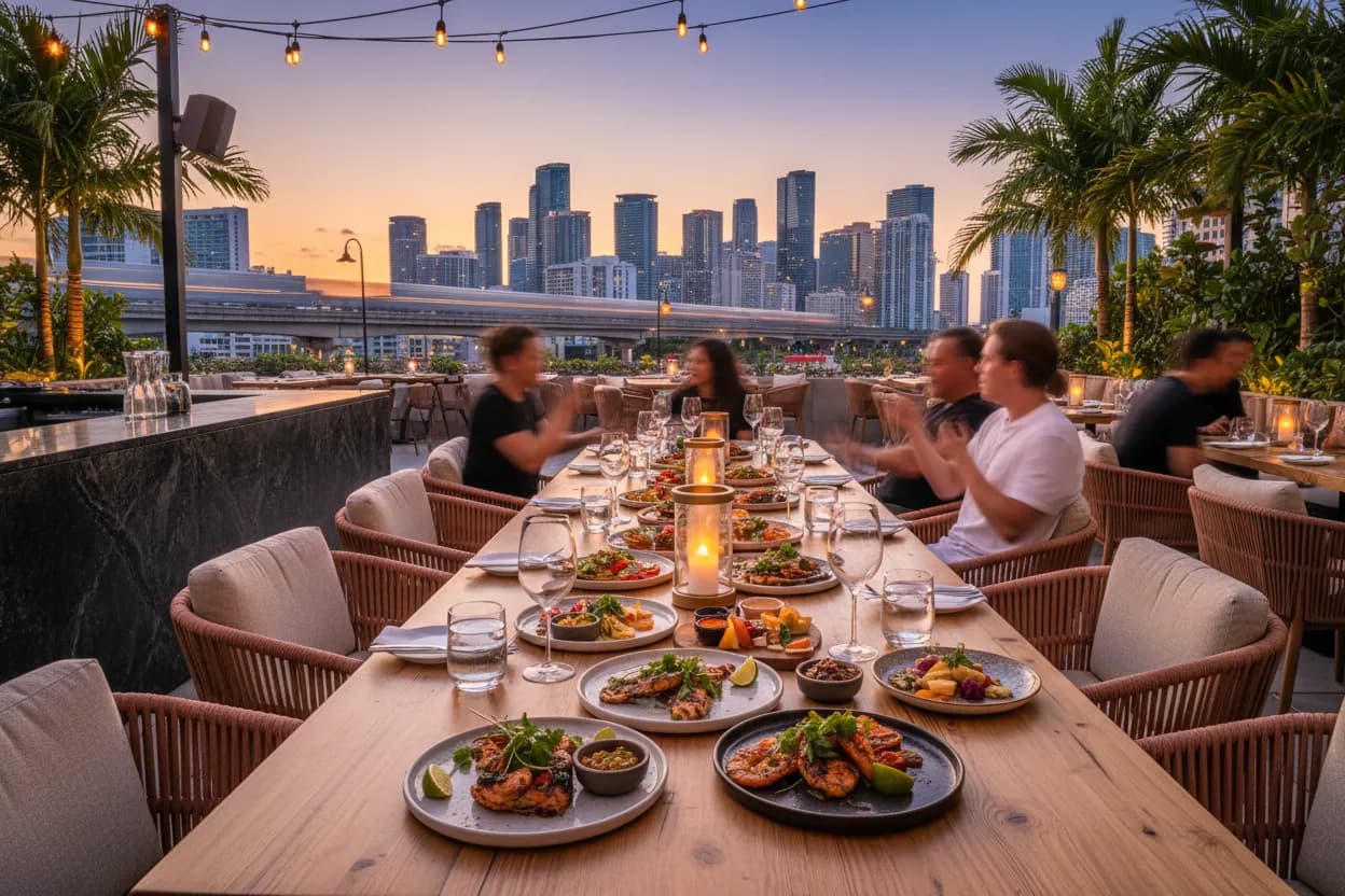 Local detail for MILA Miami Guide for Rooftop Dinner and Group Nights