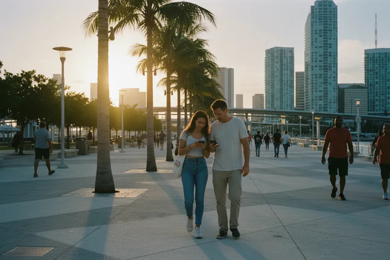Practical city scene for national security: The Miami Source-Checking Route