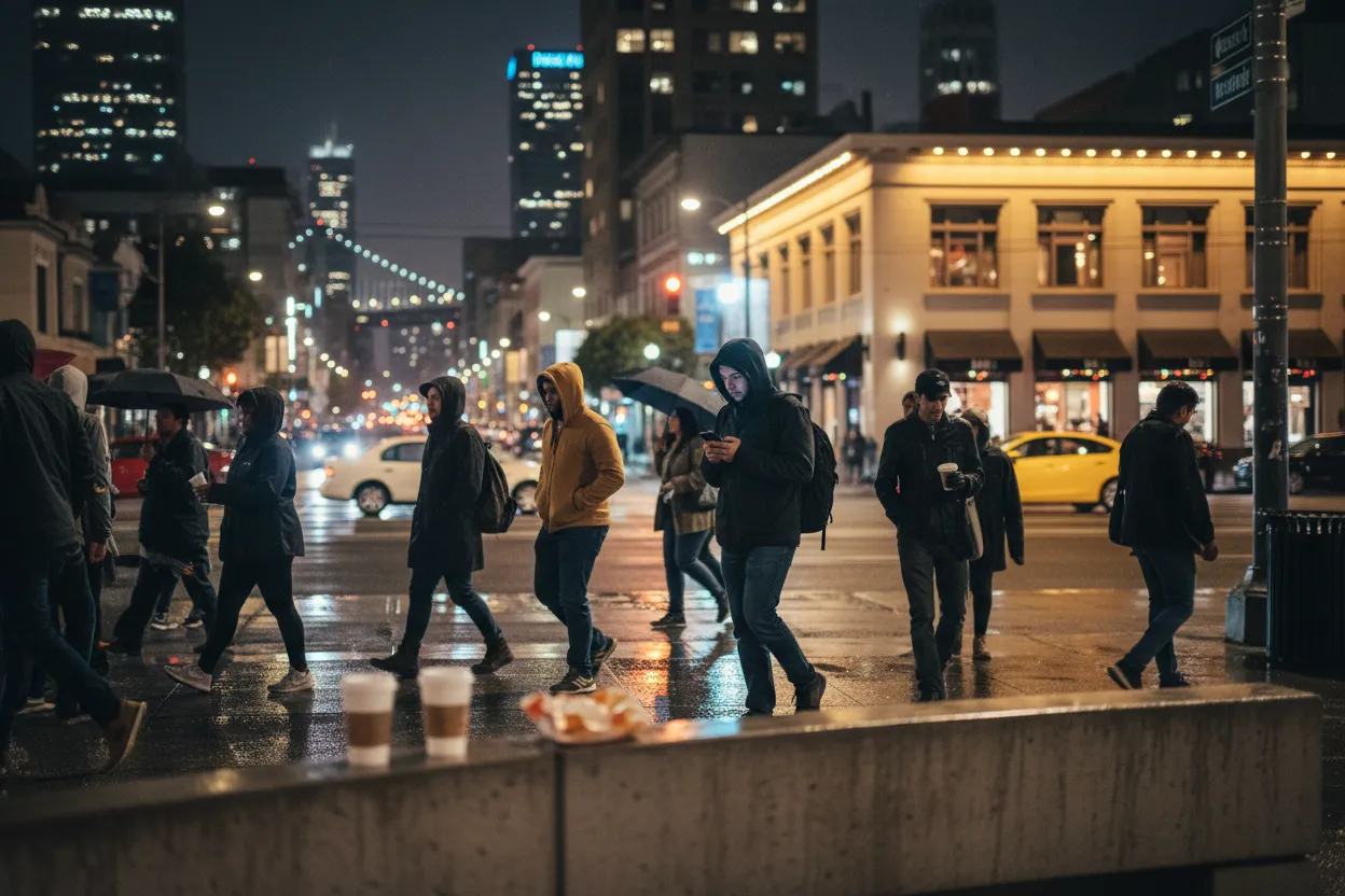 Realistic San Francisco scene for SF Chick-fil-A Near Me: Breakfast Search and Alternatives