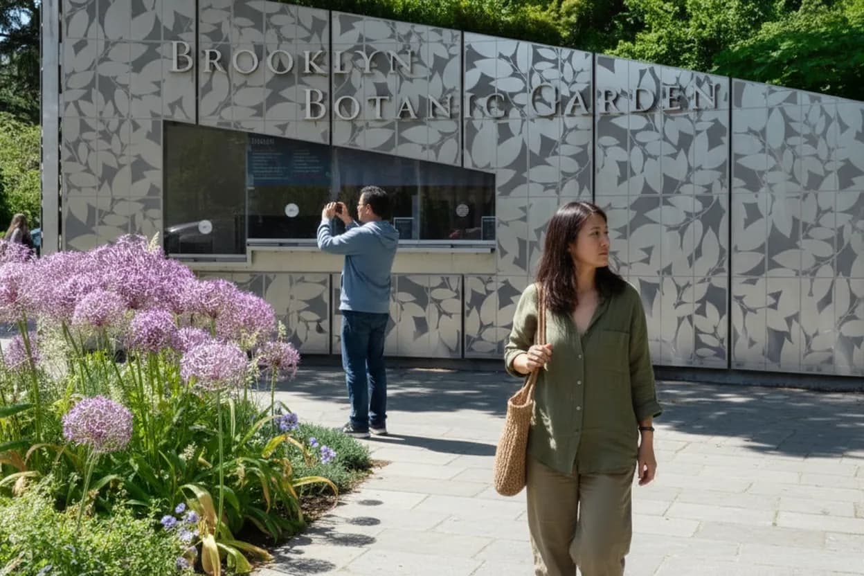 NYC experience scene for Brooklyn Botanic Garden First Entry: A Quiet Plant Walk Before Crowds