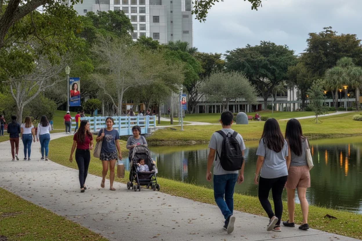 Miami experience scene for Miami student library route for sciencedaily research checks