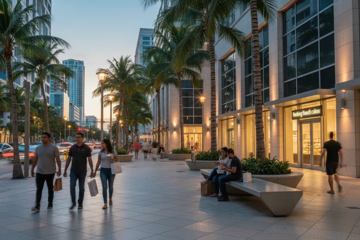 Realistic Miami scene for Miami Nothing Bundt Cakes Near Me for Party Desserts