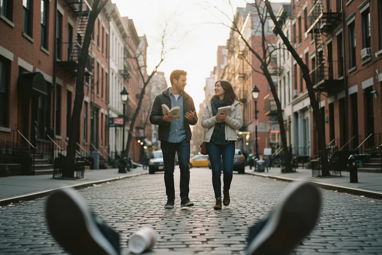 Practical city scene for NYC Book Clubs Guide for Social Reading Nights