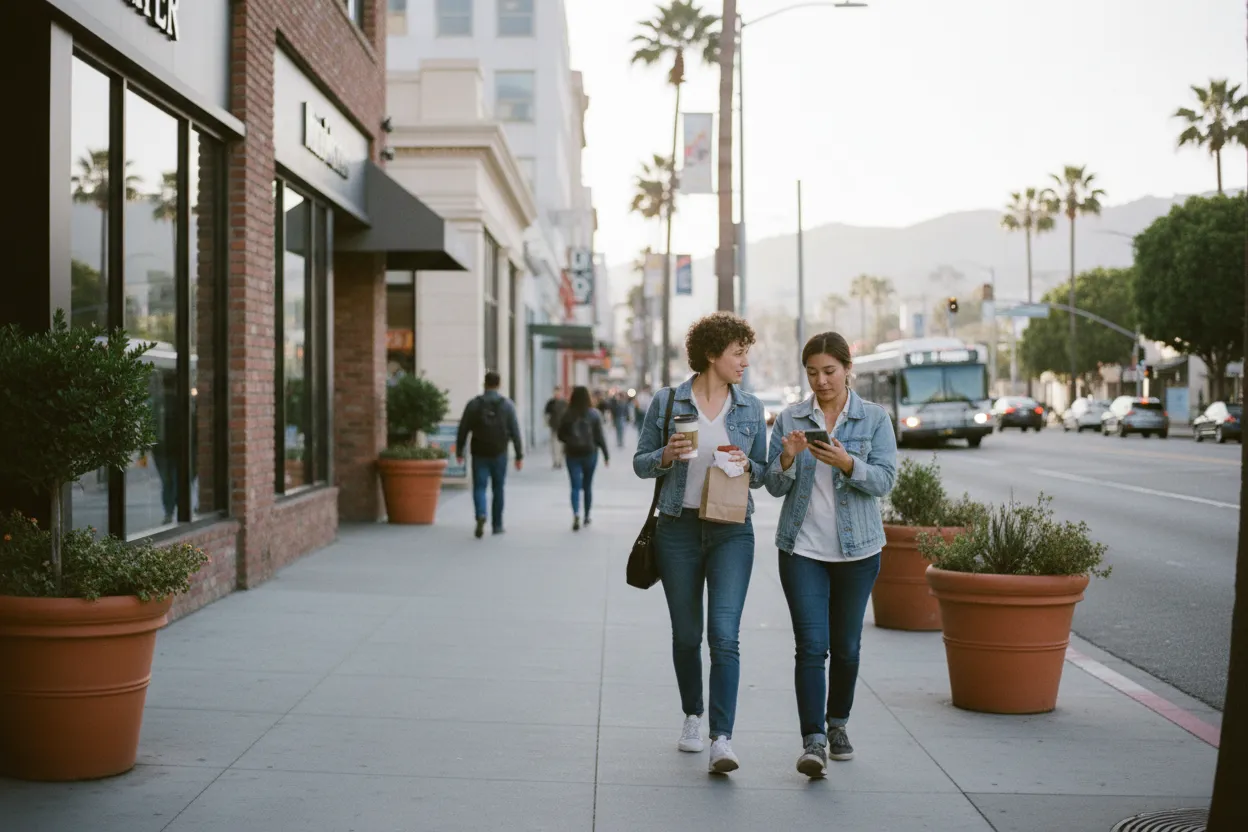 Practical city scene for jamie lee curtis: A Los Angeles Coffee and Dessert Route