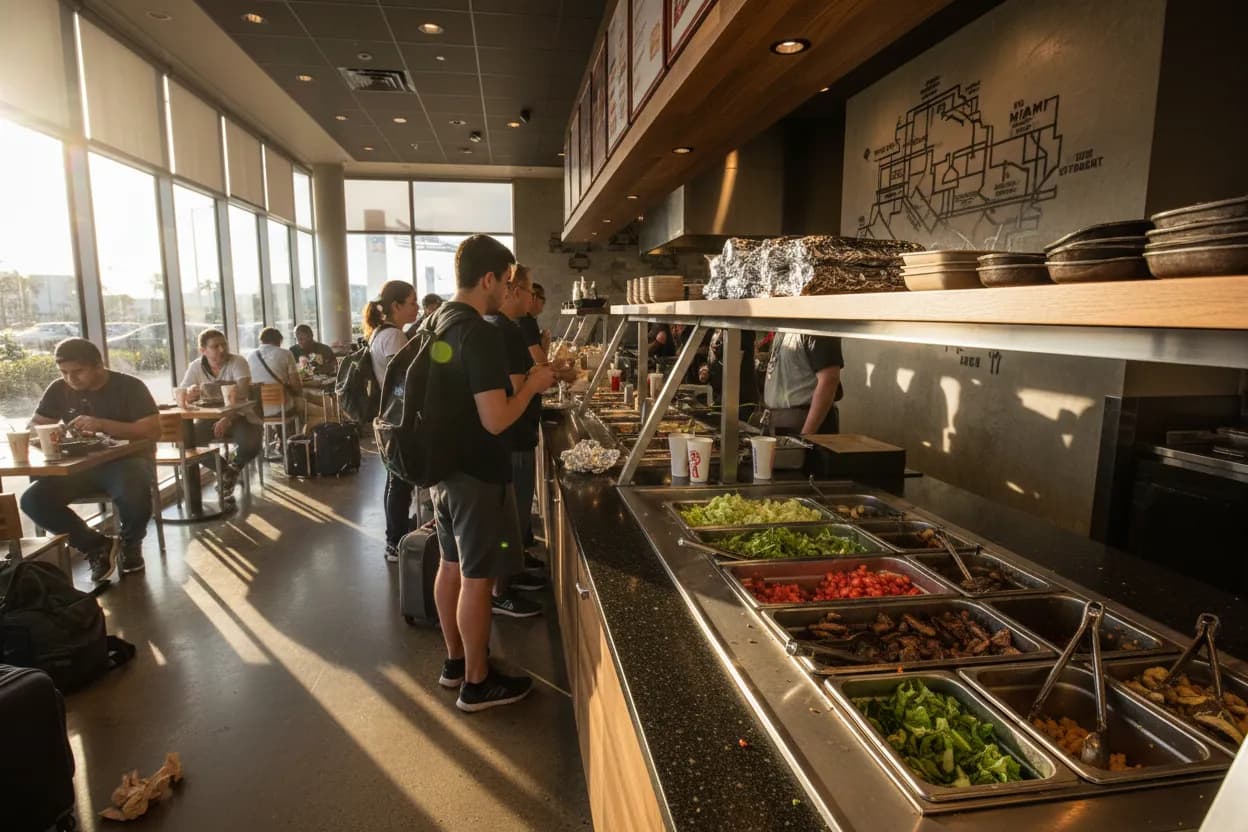 Local detail for Miami Chipotle Near Me Before Flights and Events