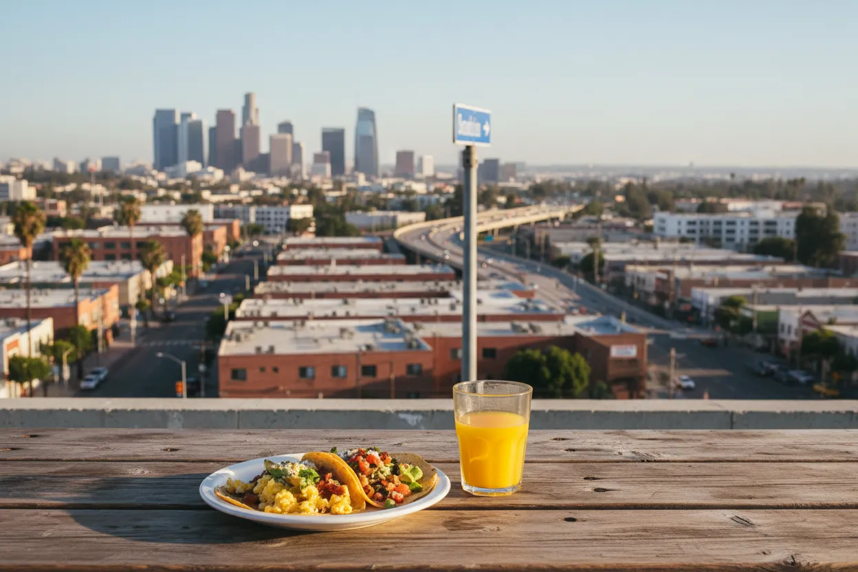 Realistic city scene for the end of oak street: A Flexible Los Angeles Weekend Plan