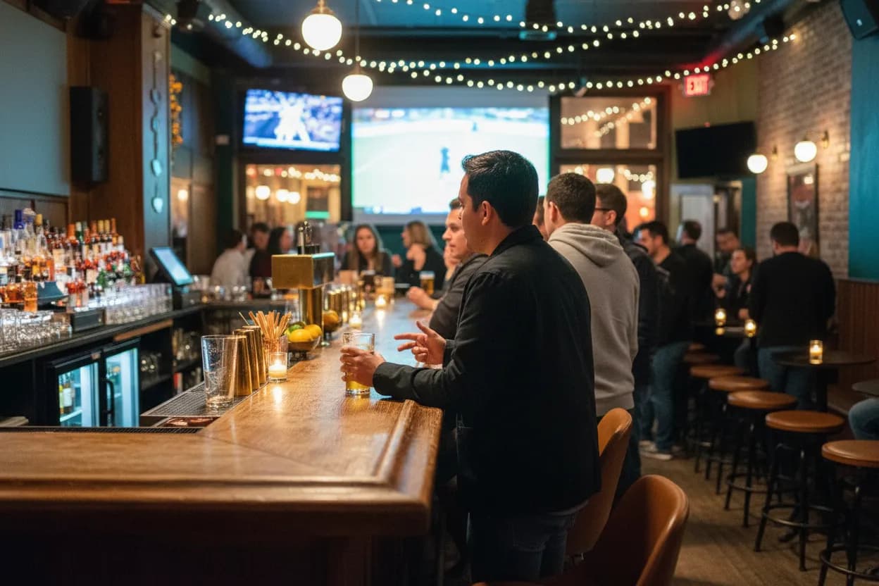 NYC experience scene for Where 'Mindy Kaling' Might Watch Sports in NYC: A Guide to Celebrity-Friendly Sports Bars