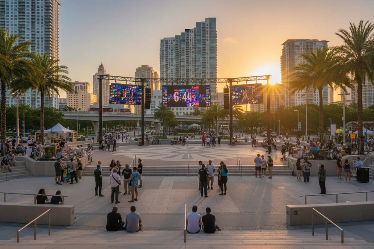 Realistic city scene for cubs vs nationals: Where Miami Fans Can Watch Together