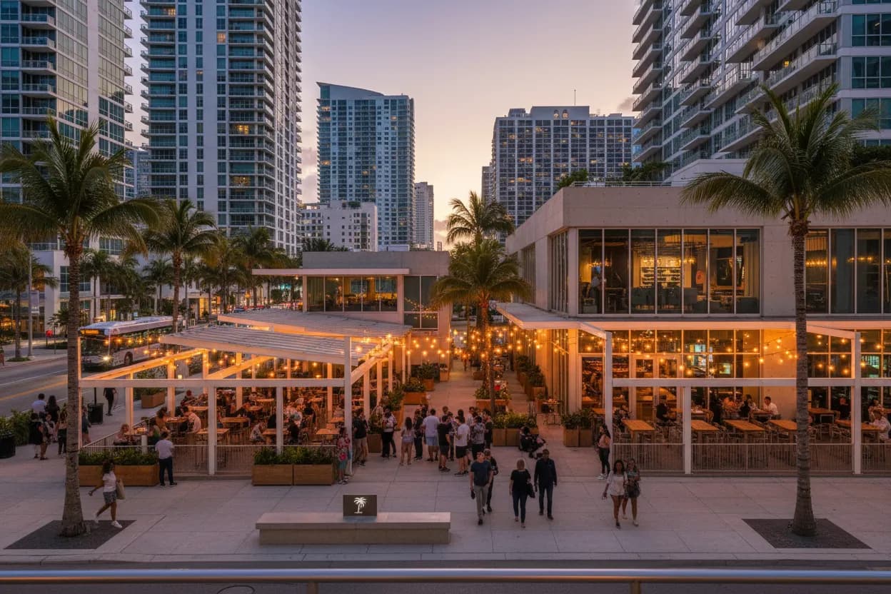 Realistic city scene for wisconsin governor race: Where Miami Groups Can Eat Smoothly