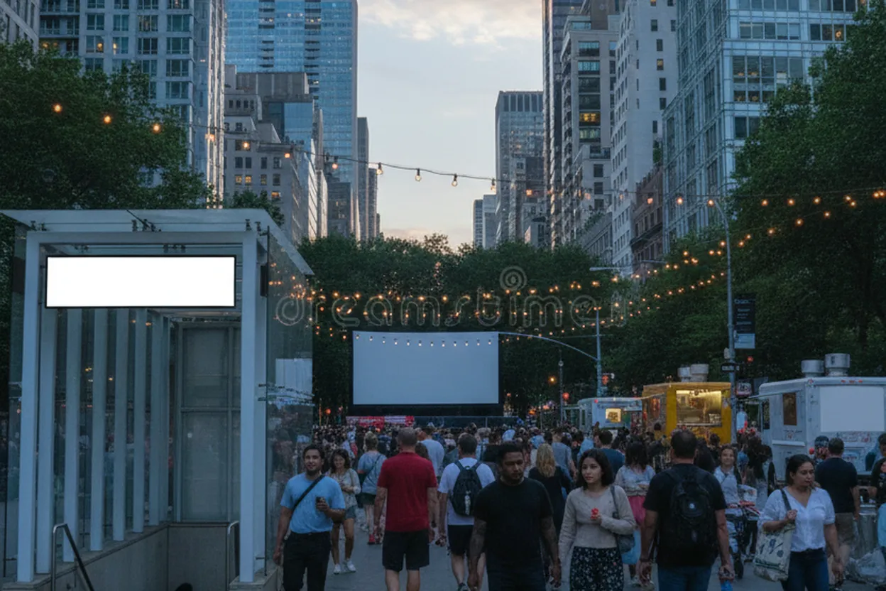 New York City experience scene for jacob batalon Free Outdoor Movie Watch Plan in Bryant Park