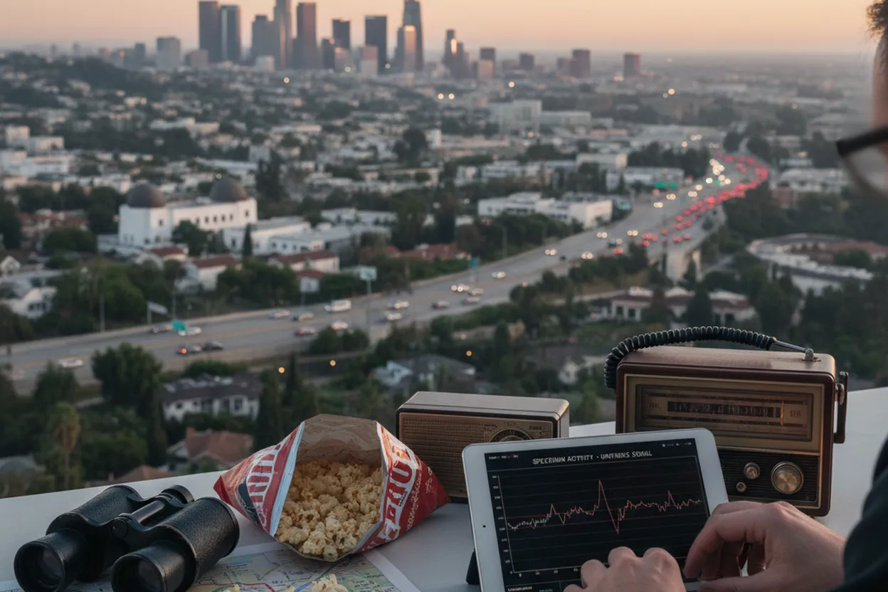Realistic city scene for spectrum outages: Where Los Angeles Fans Can Watch Together