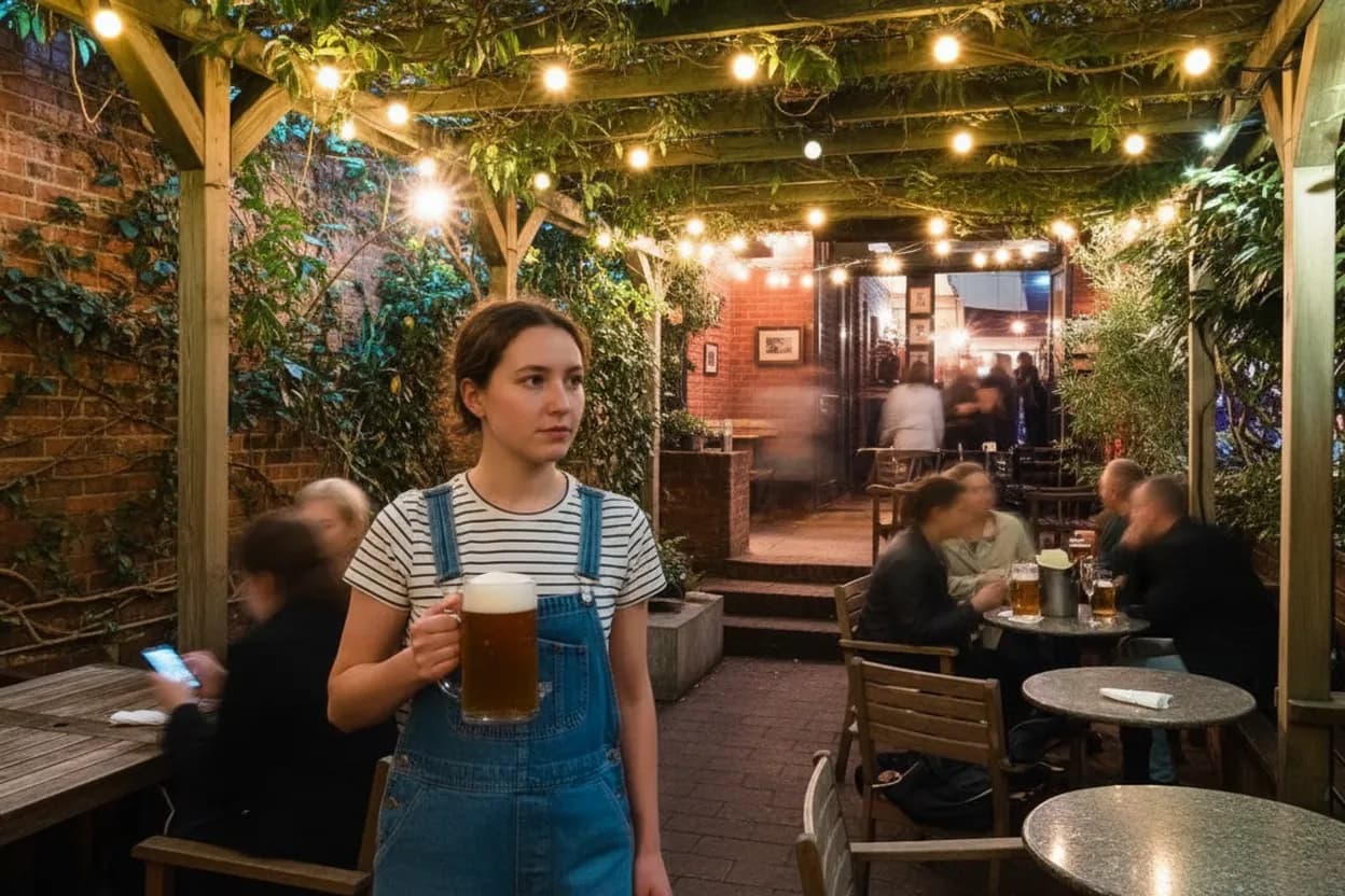 NYC experience scene for Loreley Beer Garden for a Lower East Side Group That Needs Outdoor Tables