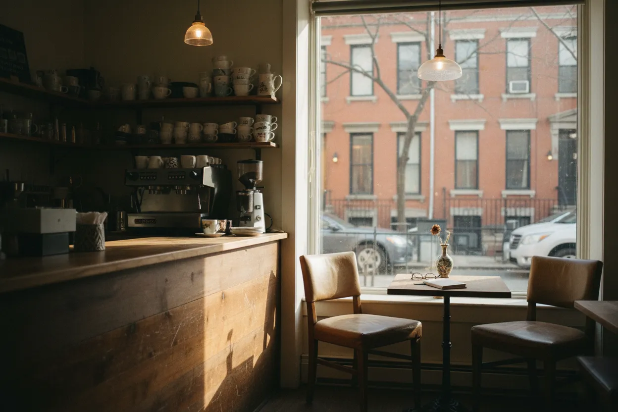 Realistic city scene for harry jowsey: A Quieter NYC Culture Route