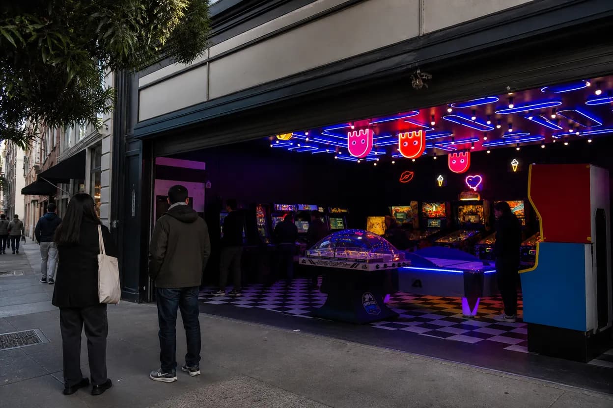 Cover scene for San Francisco Arcades and Bars for a Call of Duty Gaming Night
