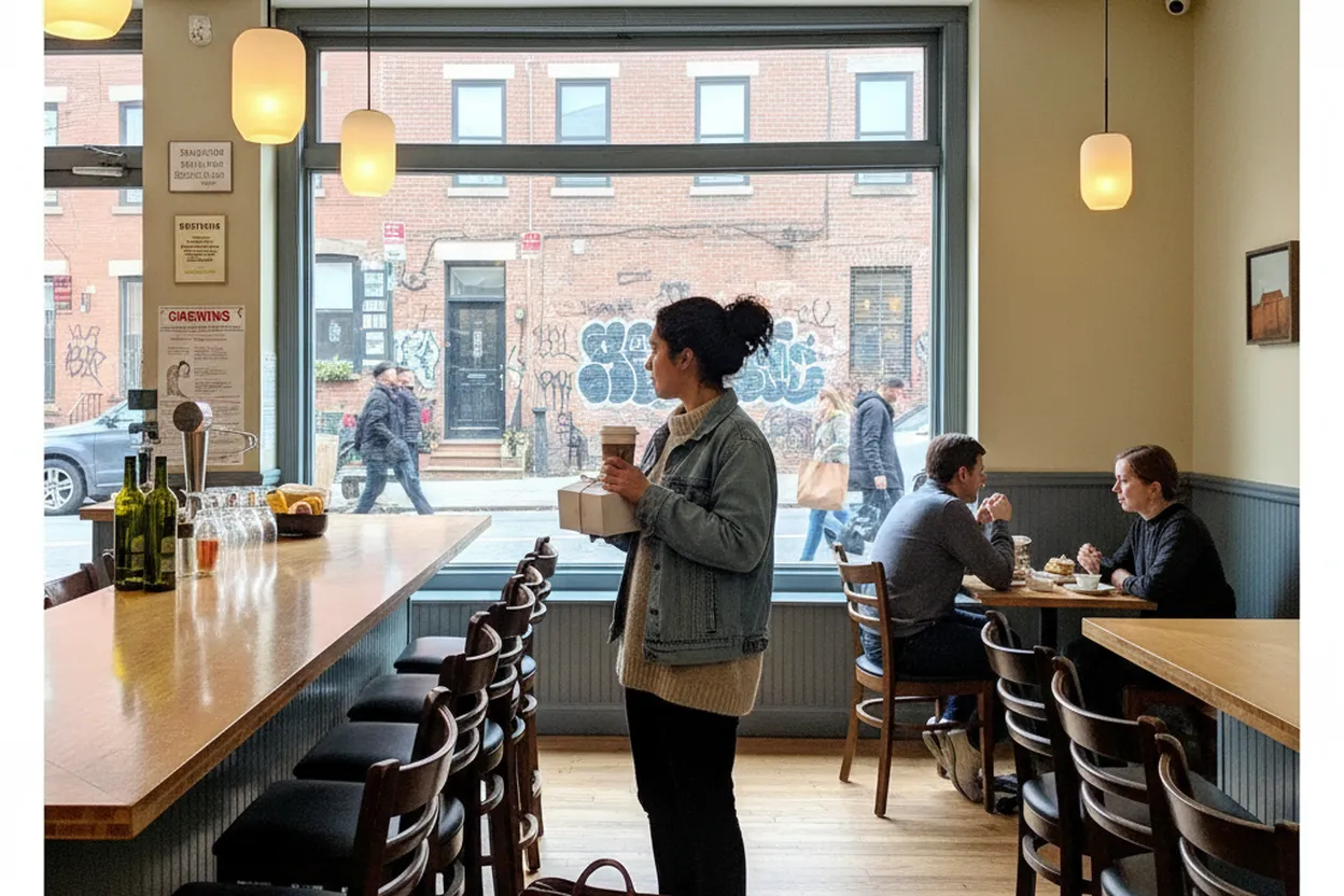 NYC experience scene for Patisserie Tomoko in Williamsburg When Dessert Needs a Quiet Counter