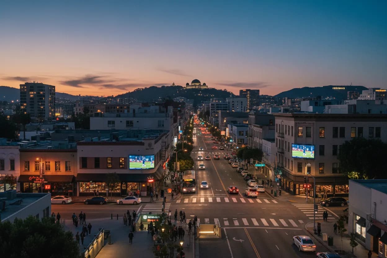 Realistic city scene for panthers training camp brawl: How to Plan a Los Angeles Viewing Night