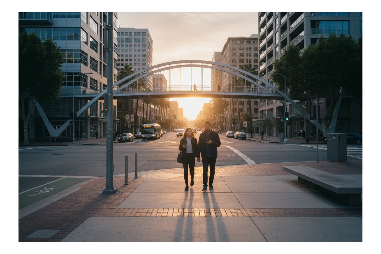 Practical city scene for the end of oak street: A Flexible Los Angeles Weekend Plan