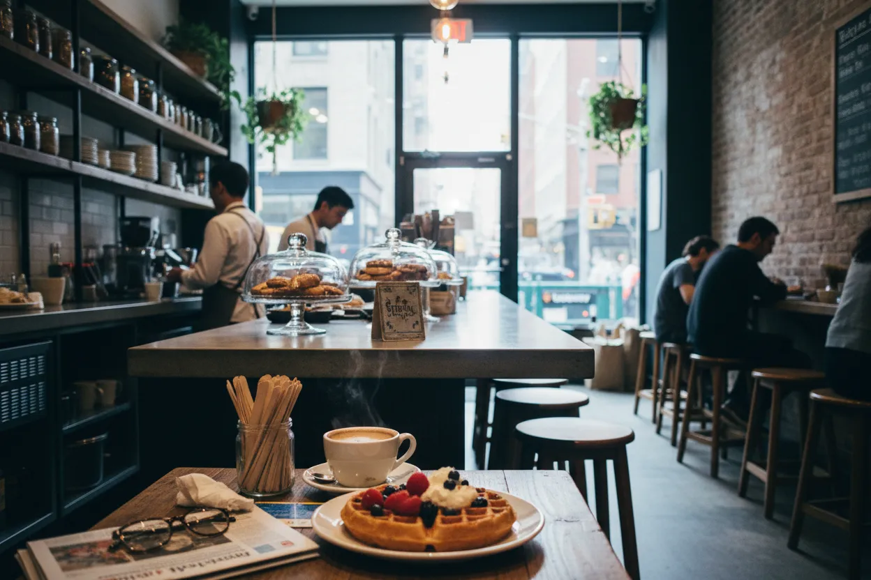 Local detail for NYC Waffle House Alternatives for Late Breakfast Cravings