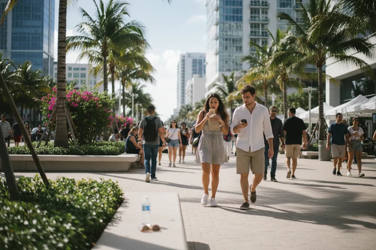 Practical city scene for Miami Lunch Near Me: Quick Bites Between Plans