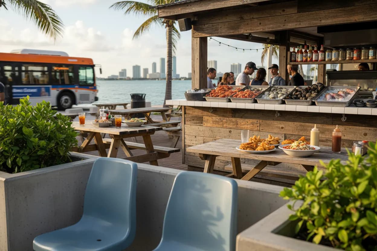 Local detail for Miami Seafood Near Me for Casual Waterfront Meals