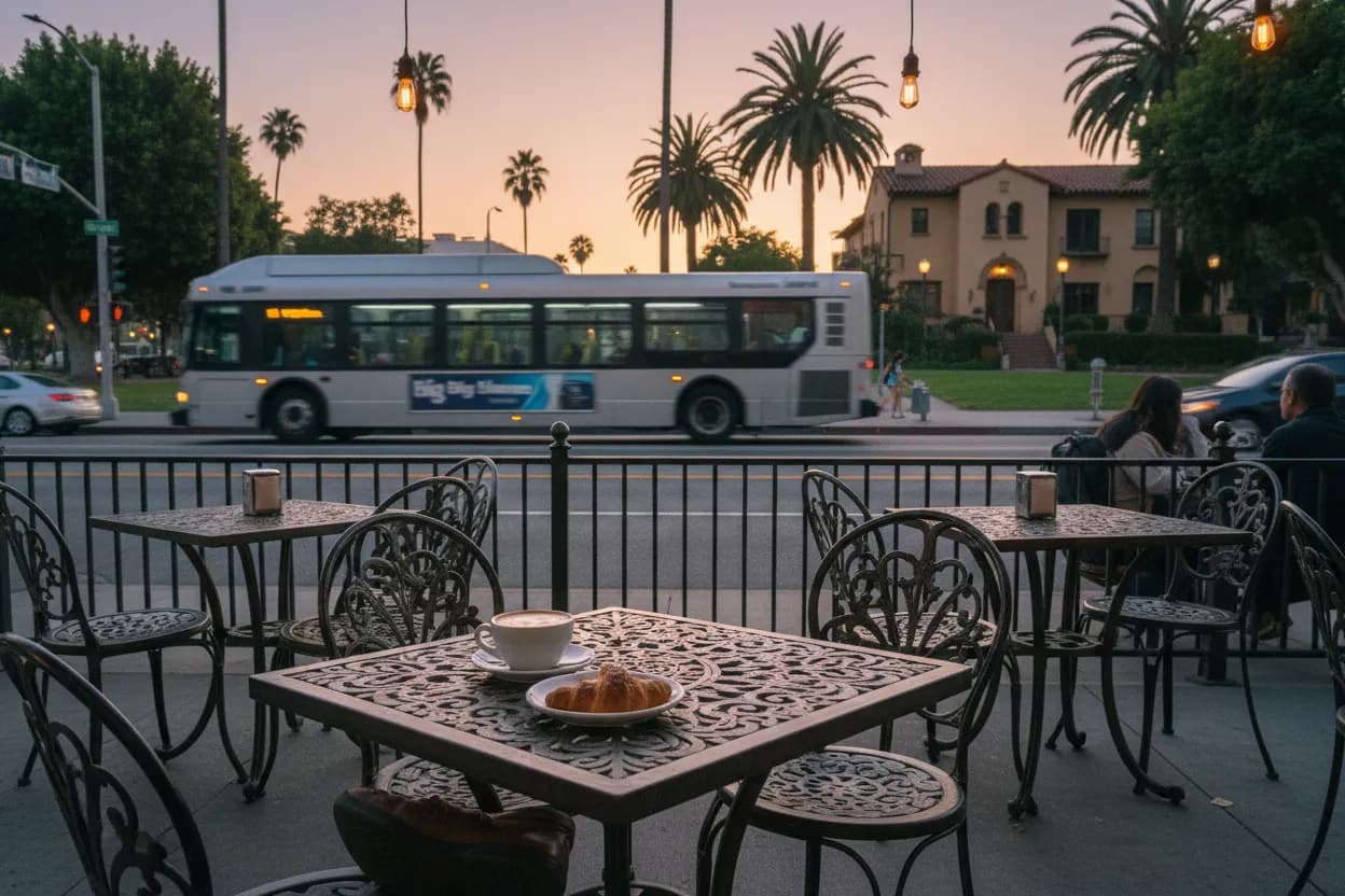 Local detail for the last house: A Short Los Angeles Cafe Route With Backups