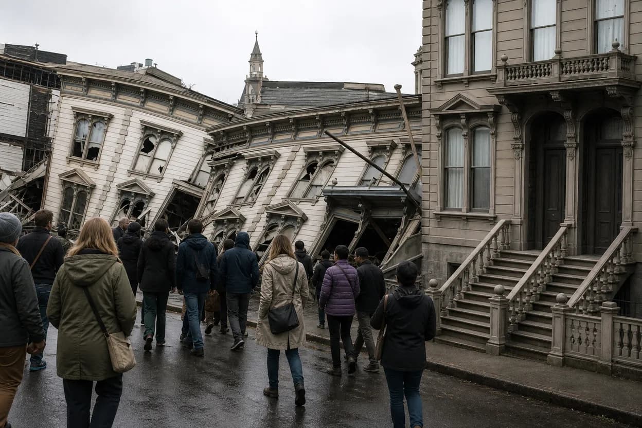 San Francisco experience scene for Trace the last house trail through free SF survivor cottages