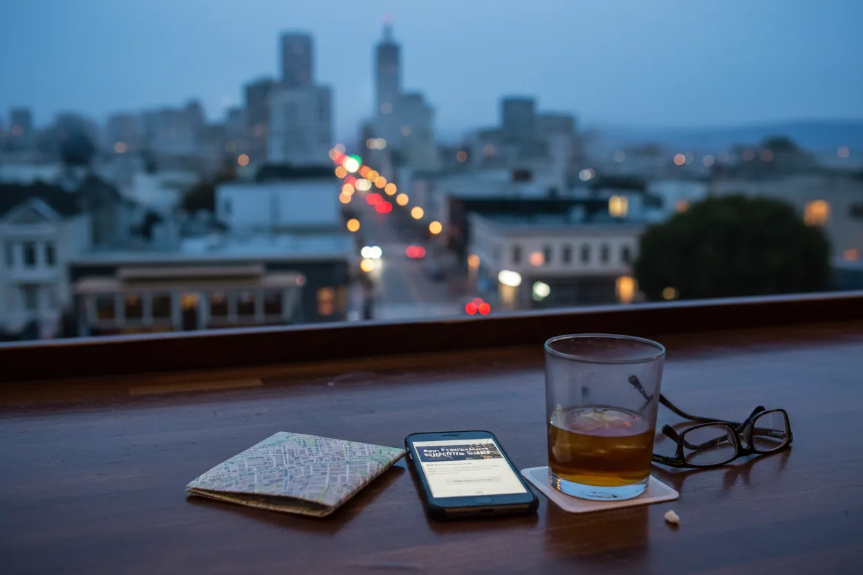 Realistic city scene for nicholas hoult: Where San Francisco Can Talk Without Shouting