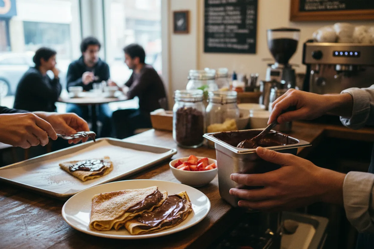 Editorial detail for Express Caffe in Staten Island for a Nutella Crepe After a Late Errand