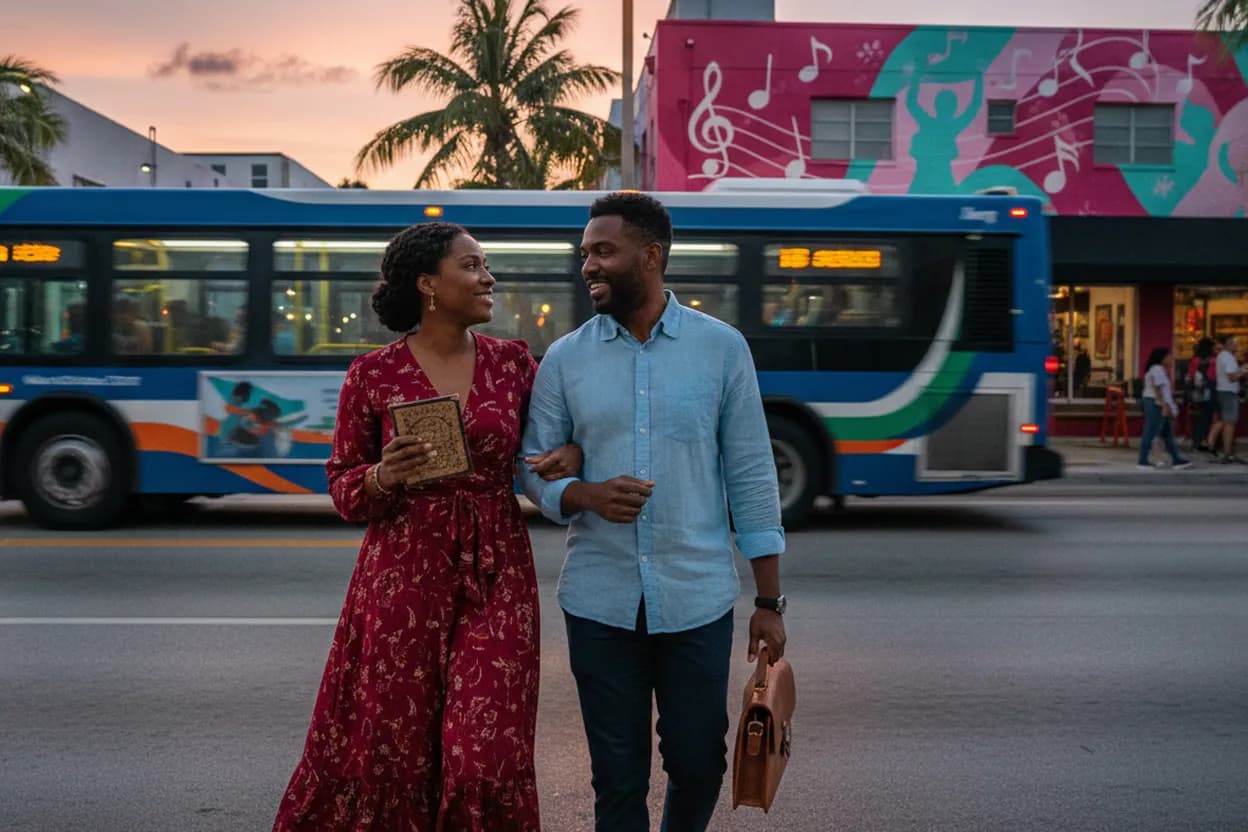 Practical city scene for Martha Reeves: Miami Restaurants for a Motown Dinner Night