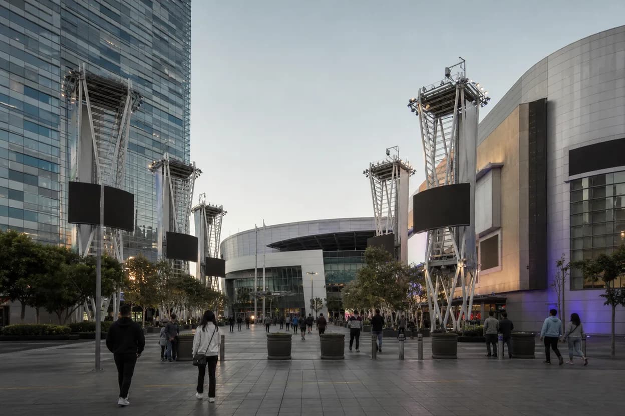 Cover scene for daktronics at L.A. Live: Downtown Los Angeles transit and signage guide