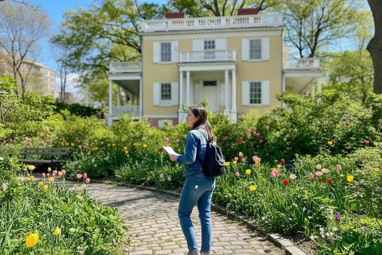 NYC experience scene for Hamilton Grange Porch Stop: A Short Harlem History Plan With Stairs in Mind