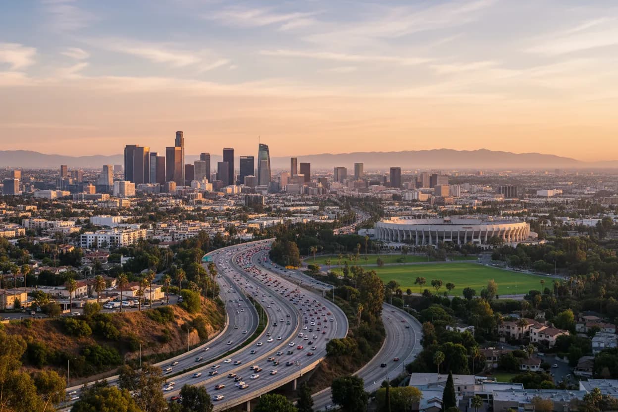 Realistic city scene for scott: How to Navigate Los Angeles Without Guessing