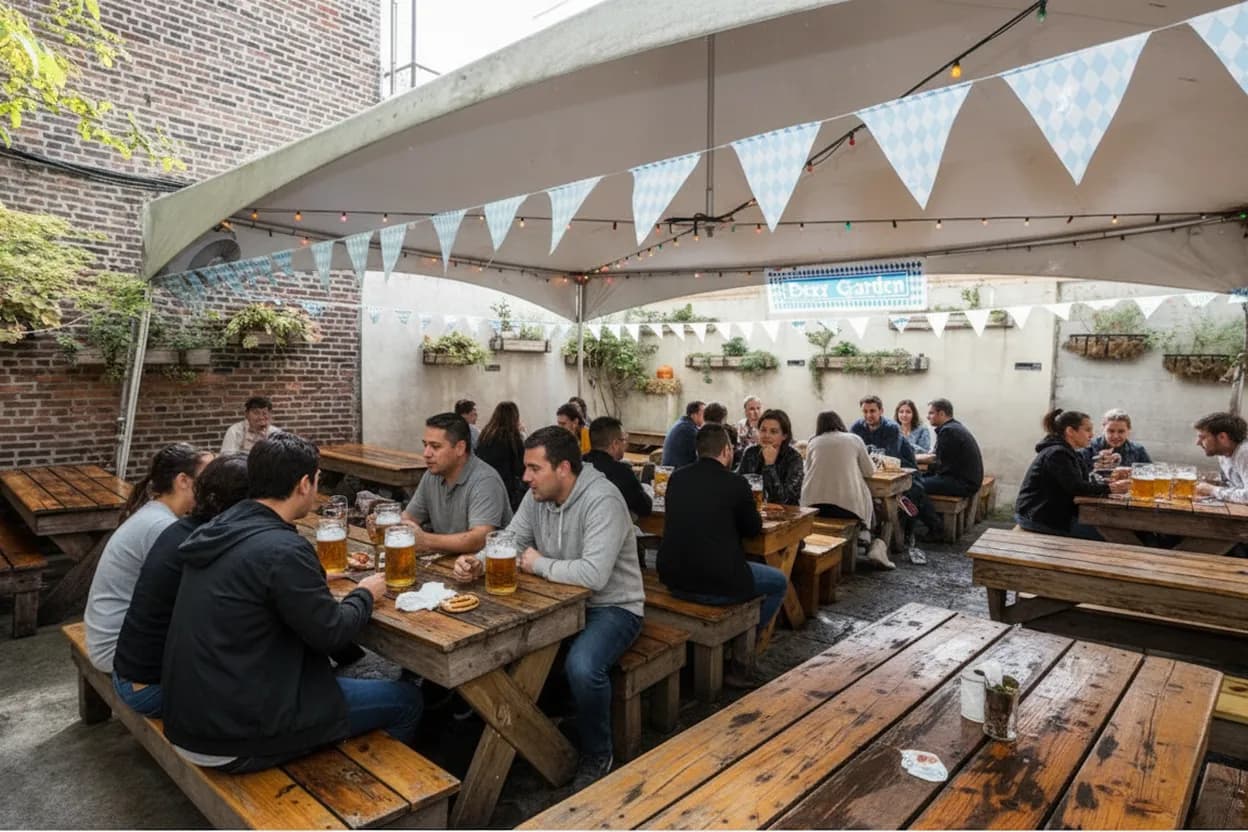 Cover scene for Loreley Beer Garden for a Lower East Side Group That Needs Outdoor Tables