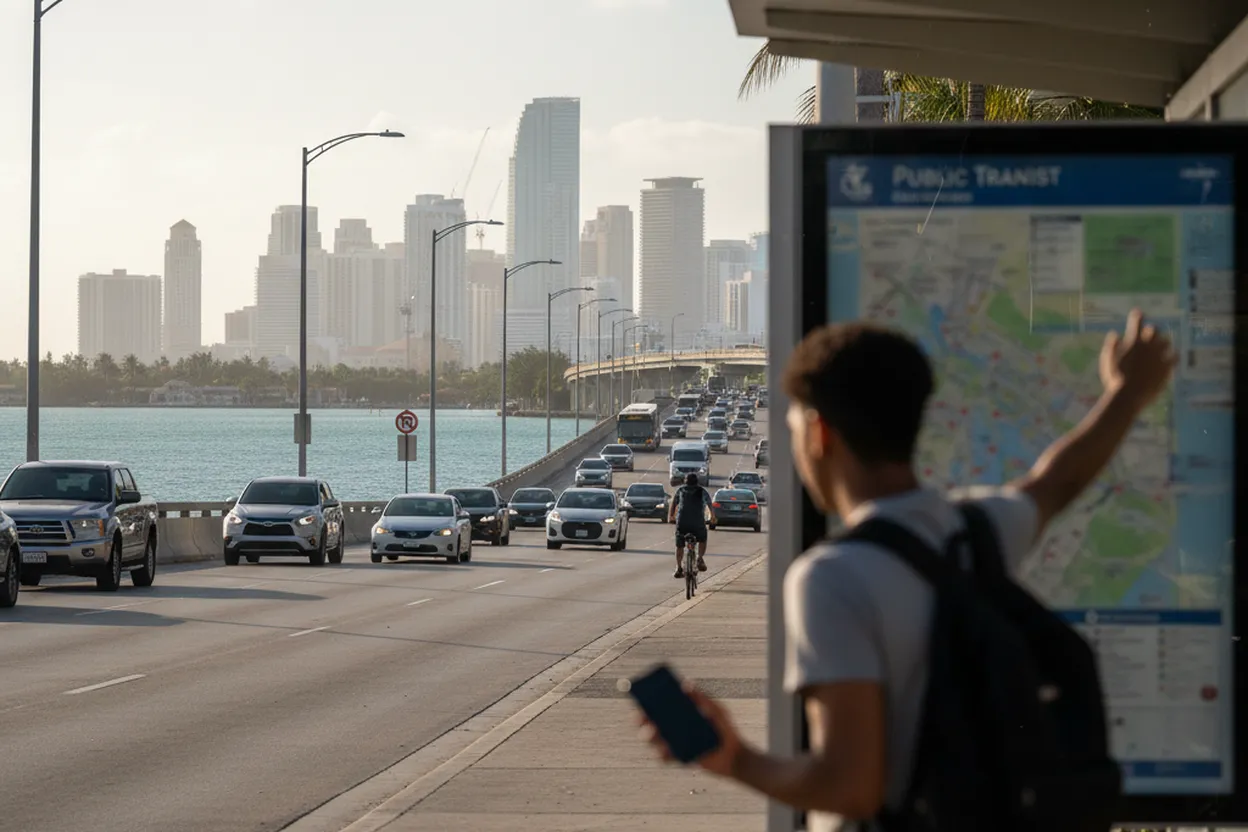 Realistic city scene for southwest passenger seating changes: A Miami Learning and Research Route