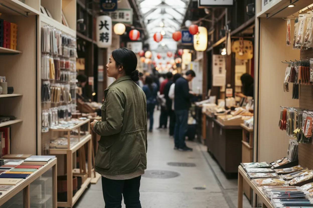 NYC experience scene for Industry City Japan Village Stationery Stop for Teens Who Want One Thing